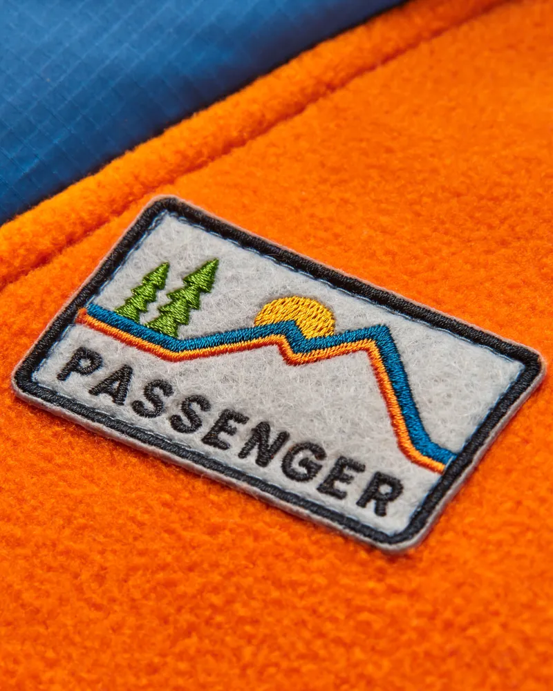 Passenger Women's Alexander Recycled Polar Hooded Fleece in Sunrise Orange-1