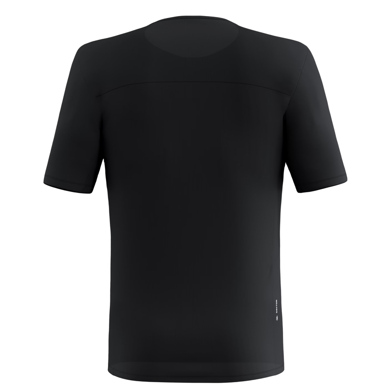 Salewa Men's Puez Sporty Dry Short Sleeve T-Shirt in Black-1