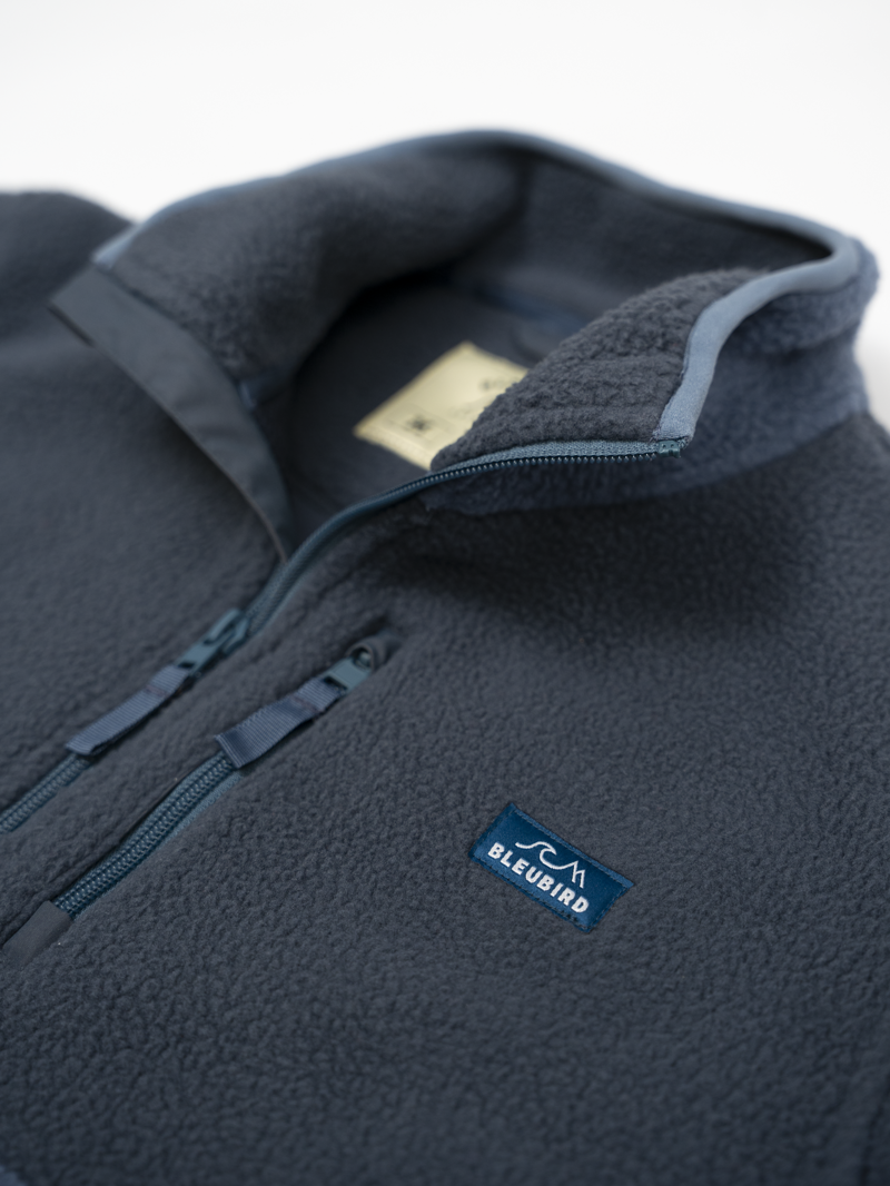 Bleubird Polar Fleece Deux Full Zip in Denim-2