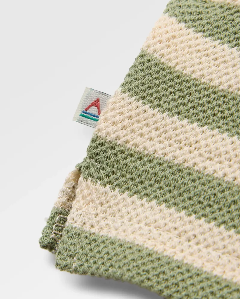 Passenger Women's Panorama Striped Long-Sleeved T-Shirt in Stem Green-2