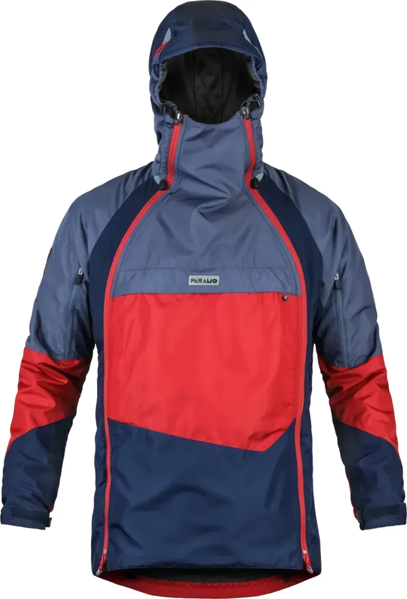Paramo Men's Velez Evolution Hybrid Waterproof Smock in Midnight/Fire