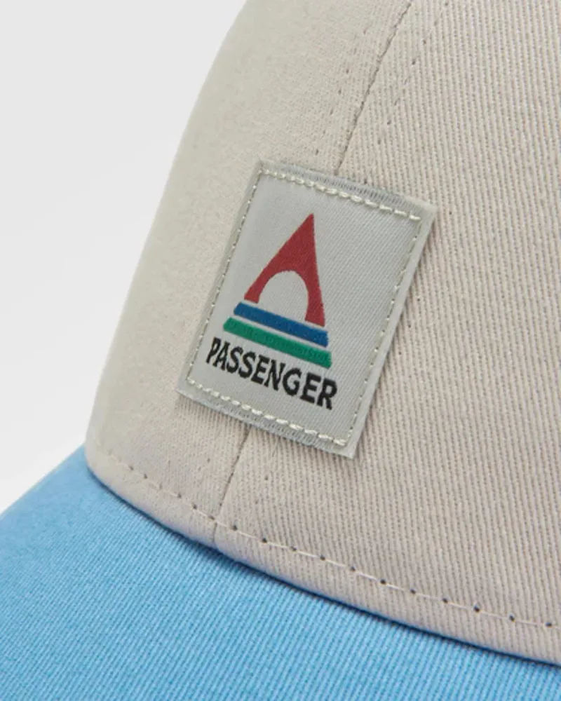 Passenger Heritage Mesh and Snapback Cap in Cornflower-2