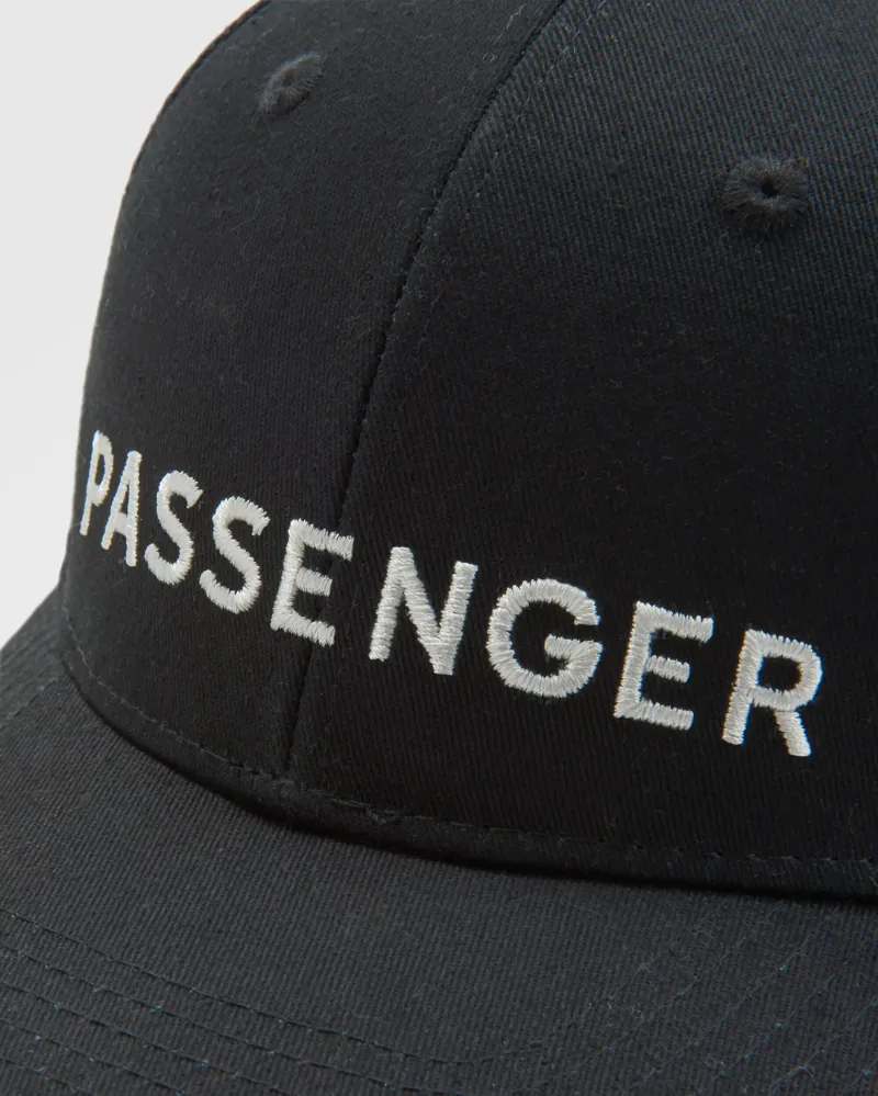 Passenger Organic Cotton Trucker Cap in Black.-3