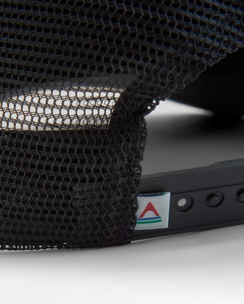 Passenger Organic Cotton Trucker Cap in Black.-2