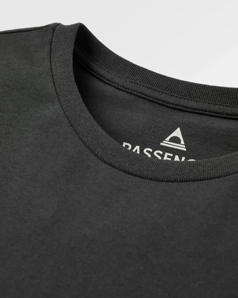 Passenger Men's Recycled Cotton T-Shirt in Black-3