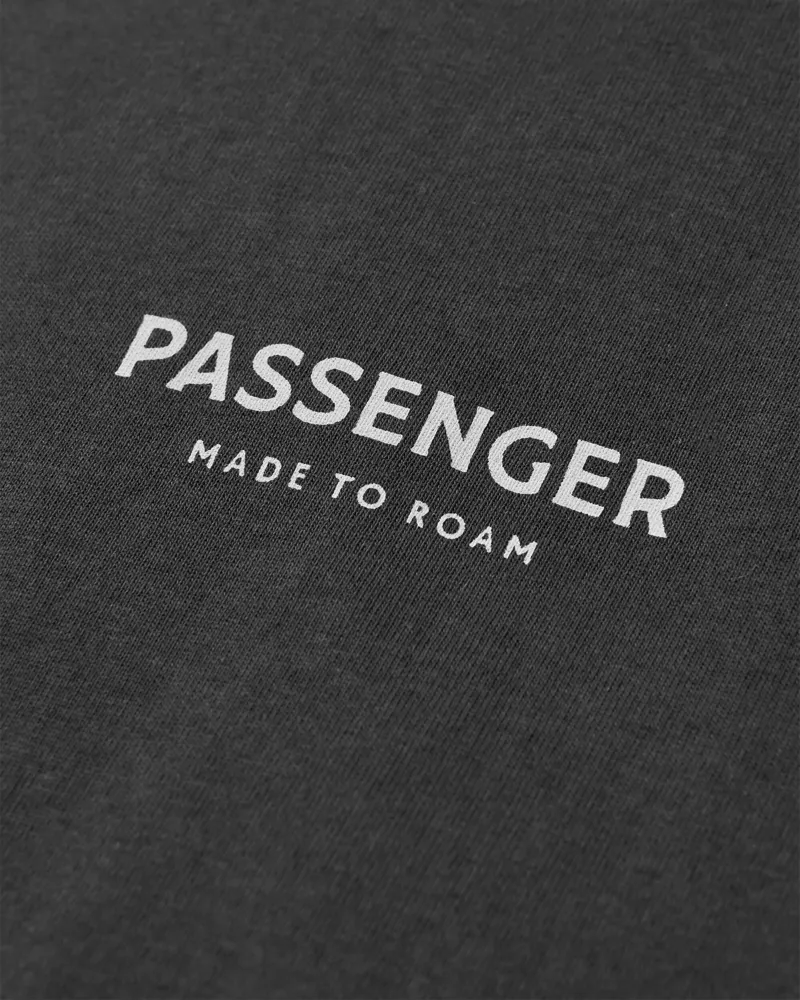 Passenger Men's Recycled Cotton T-Shirt in Black-2