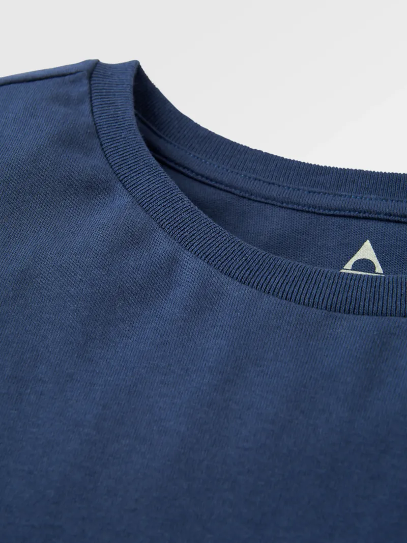 Passenger Men's Recycled Cotton T-Shirt in Rich Navy-4