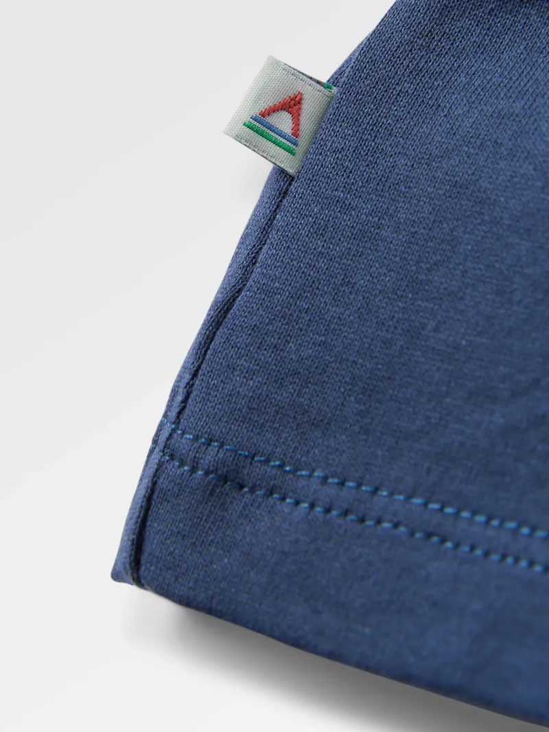 Passenger Men's Recycled Cotton T-Shirt in Rich Navy-5