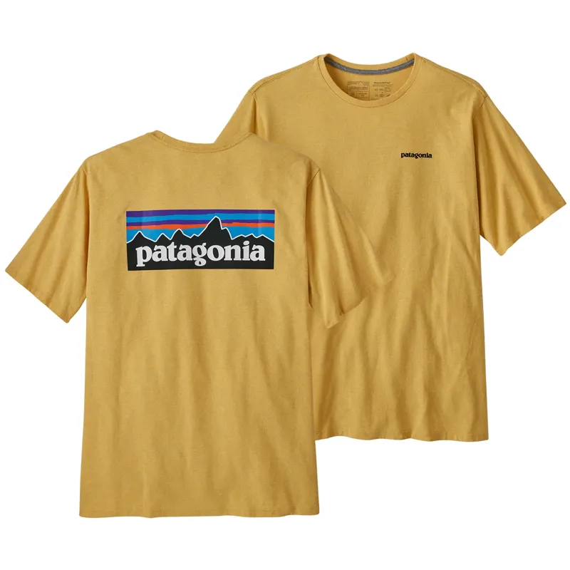 Patagonia Men's P-6 Logo Responsibili-Tee in Surfboard Yellow