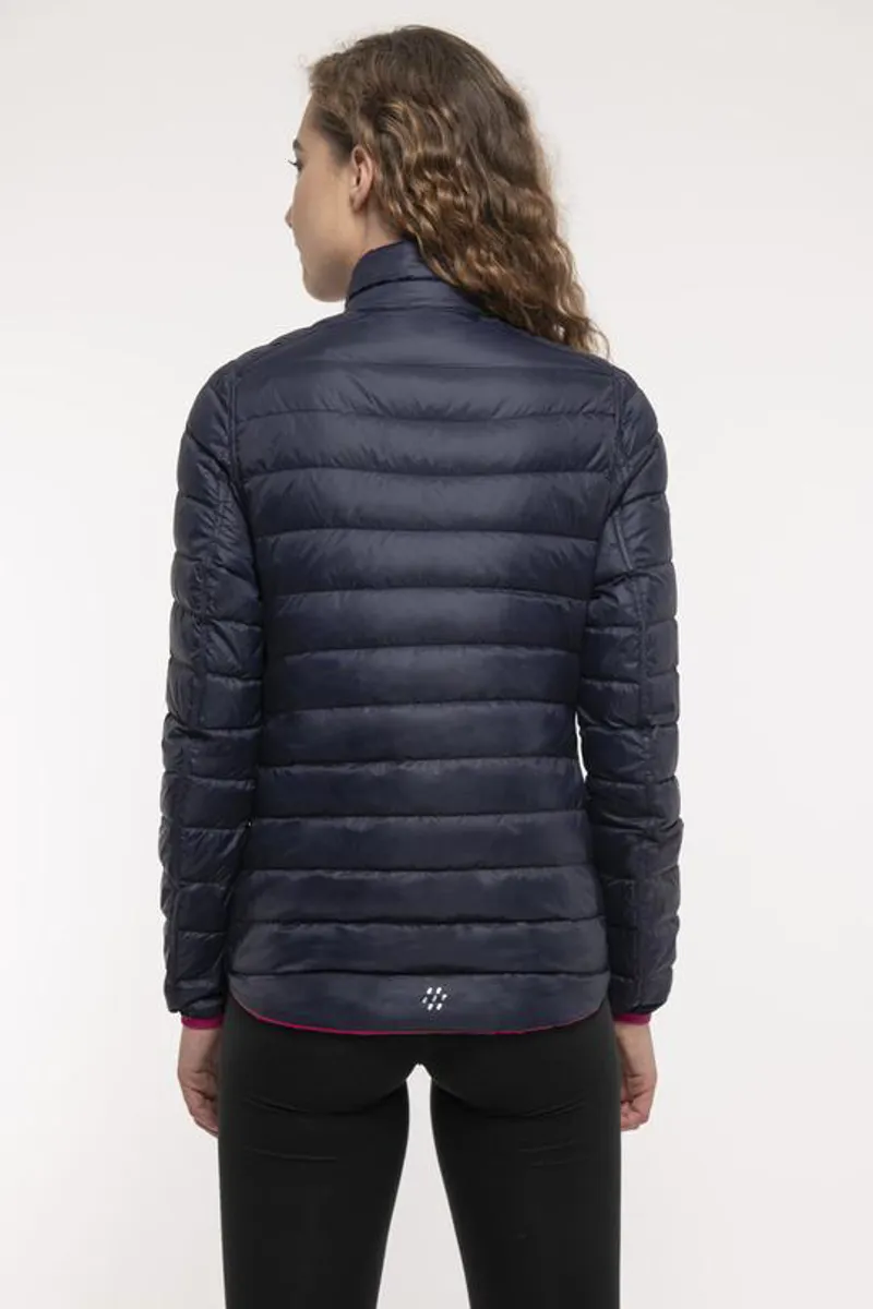 Mac In A Sac Polar Reversible Packable Womens Down Jacket in Fuschia/Navy-3