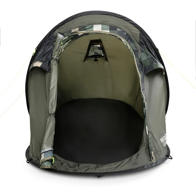 Regatta Malawi V2 2 Person Pop-Up Tent in Pixelated Camo Print-2