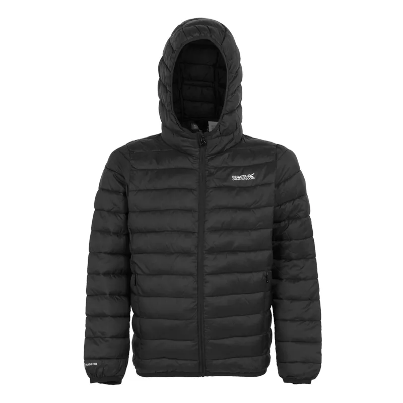 Regatta Kid's Hooded Marizion Baffled Jacket in Black