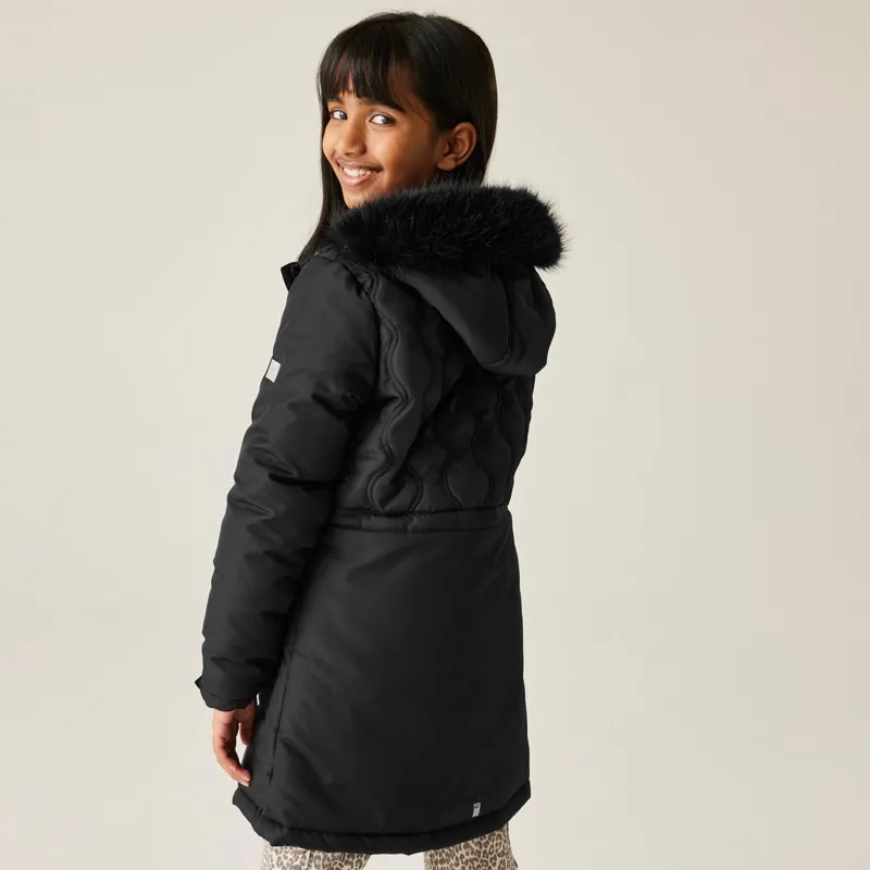 Regatta Kid's Fabrizia II Quilted Jacket in Black-5