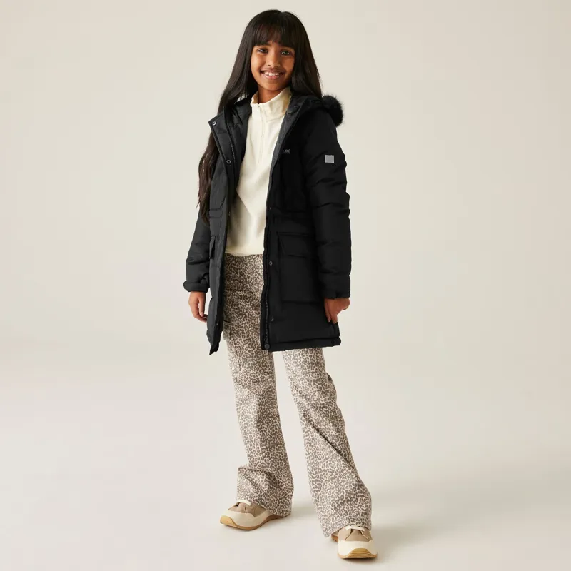 Regatta Kid's Fabrizia II Quilted Jacket in Black-6