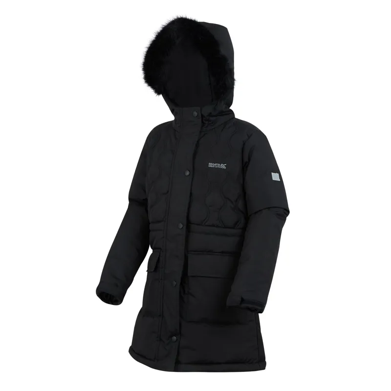 Regatta Kid's Fabrizia II Quilted Jacket in Black-1