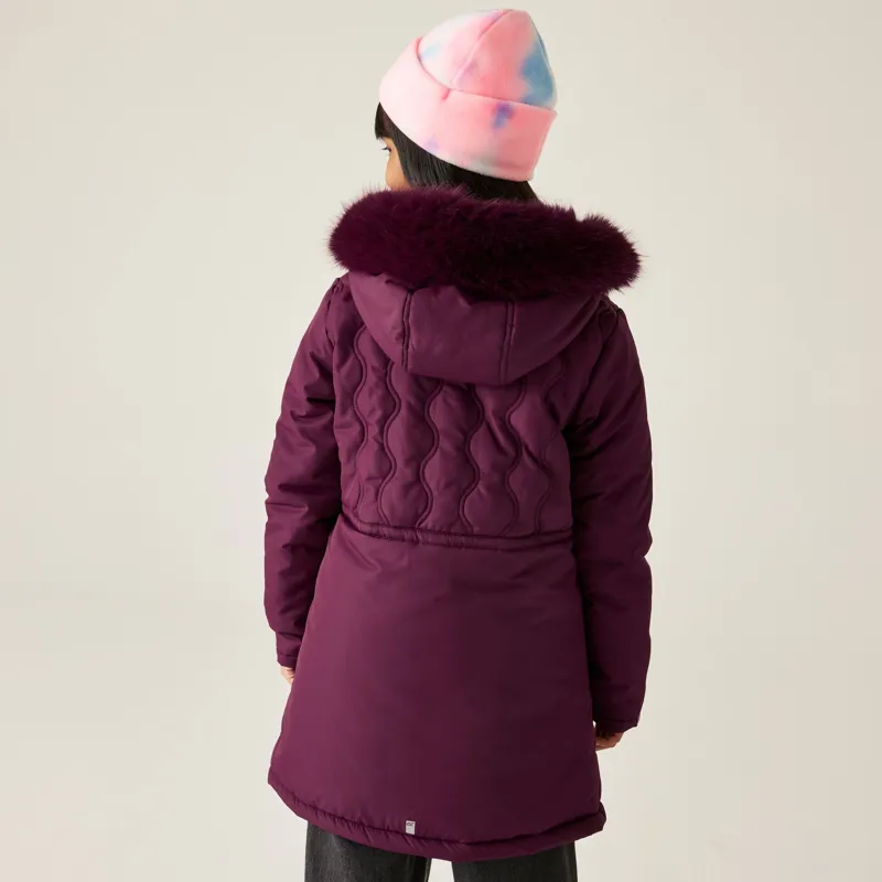Regatta Kid's Fabrizia II Quilted Jacket in Fig-5