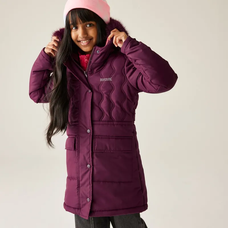Regatta Kid's Fabrizia II Quilted Jacket in Fig-7
