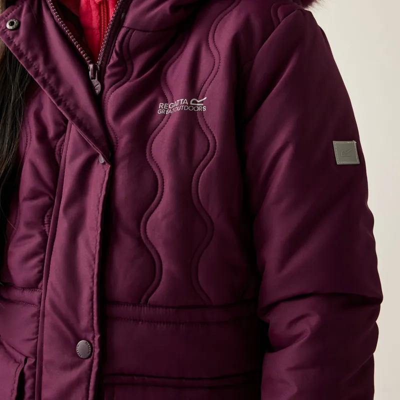 Regatta Kid's Fabrizia II Quilted Jacket in Fig-8