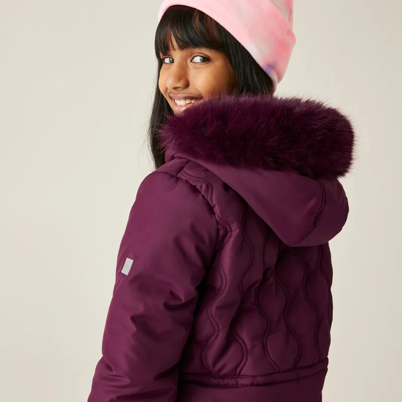 Regatta Kid's Fabrizia II Quilted Jacket in Fig-9