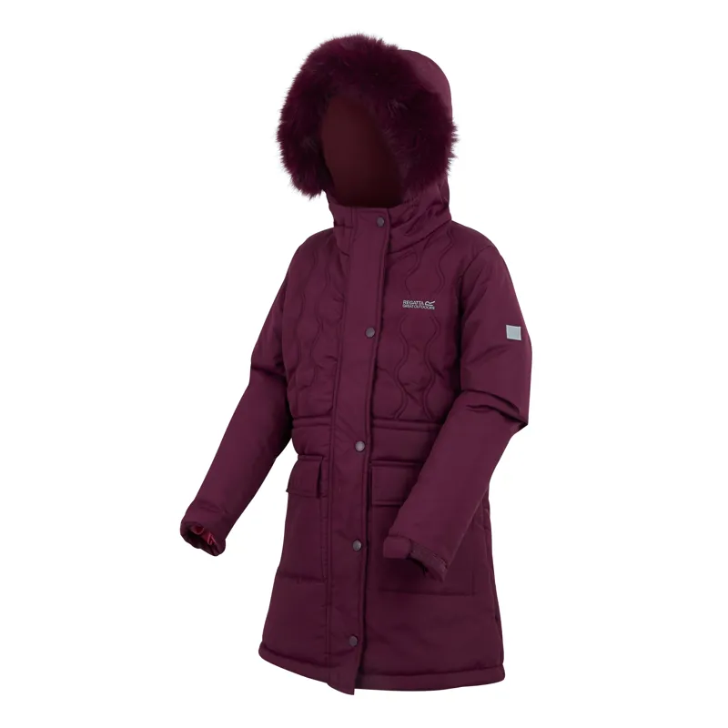 Regatta Kid's Fabrizia II Quilted Jacket in Fig-1