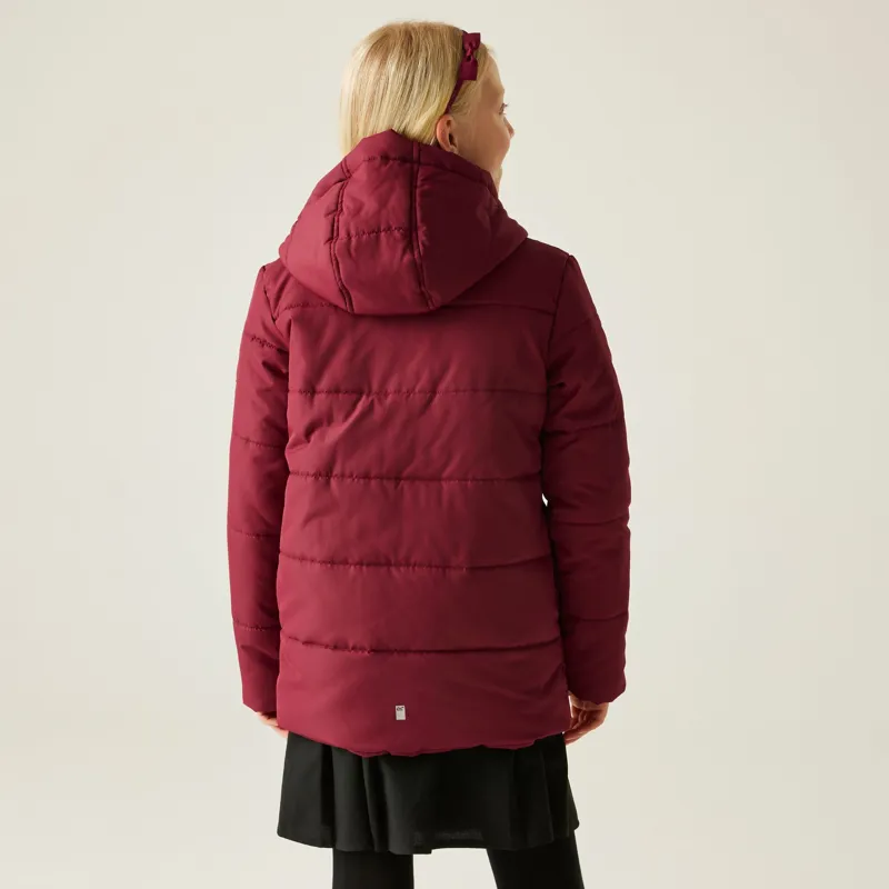 Regatta Kid's Halkner Quilted Jacket in Dark Pimento-4