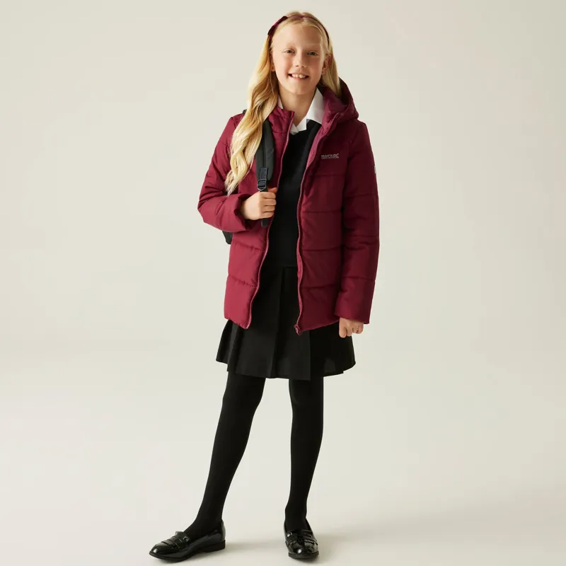 Regatta Kid's Halkner Quilted Jacket in Dark Pimento-5