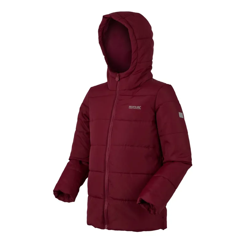 Regatta Kid's Halkner Quilted Jacket in Dark Pimento-1