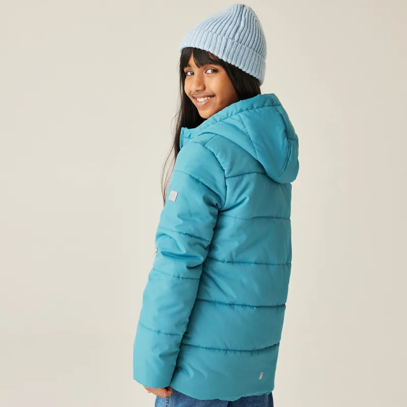 Regatta Kid's Halkner Quilted Jacket in Storm Blue-4