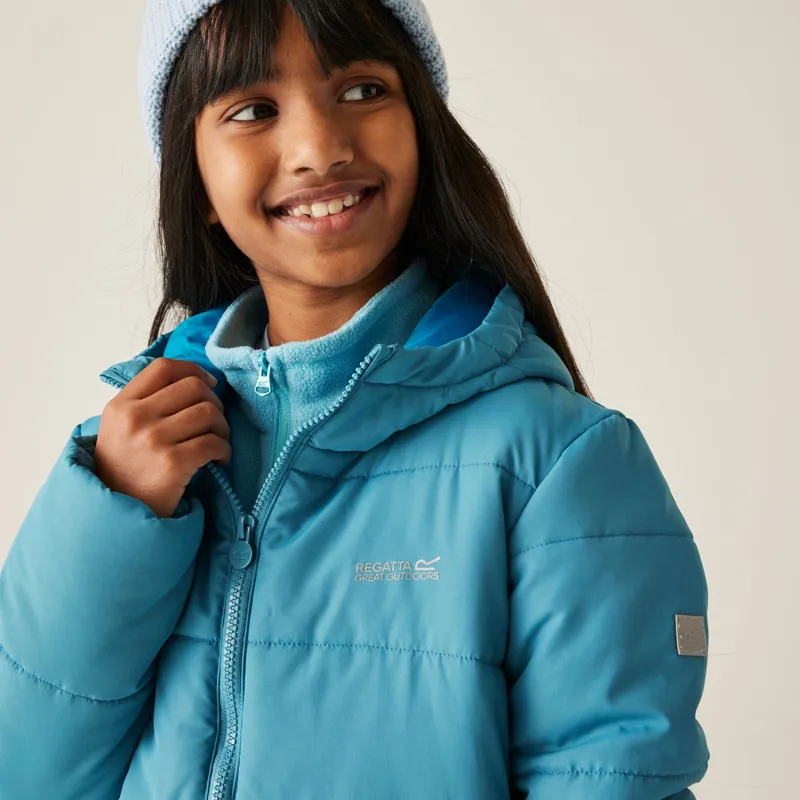 Regatta Kid's Halkner Quilted Jacket in Storm Blue-8