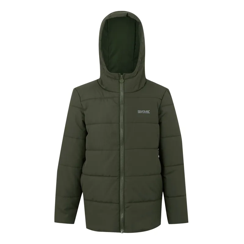Regatta Kid's Halkner Quilted Jacket in Olive Night
