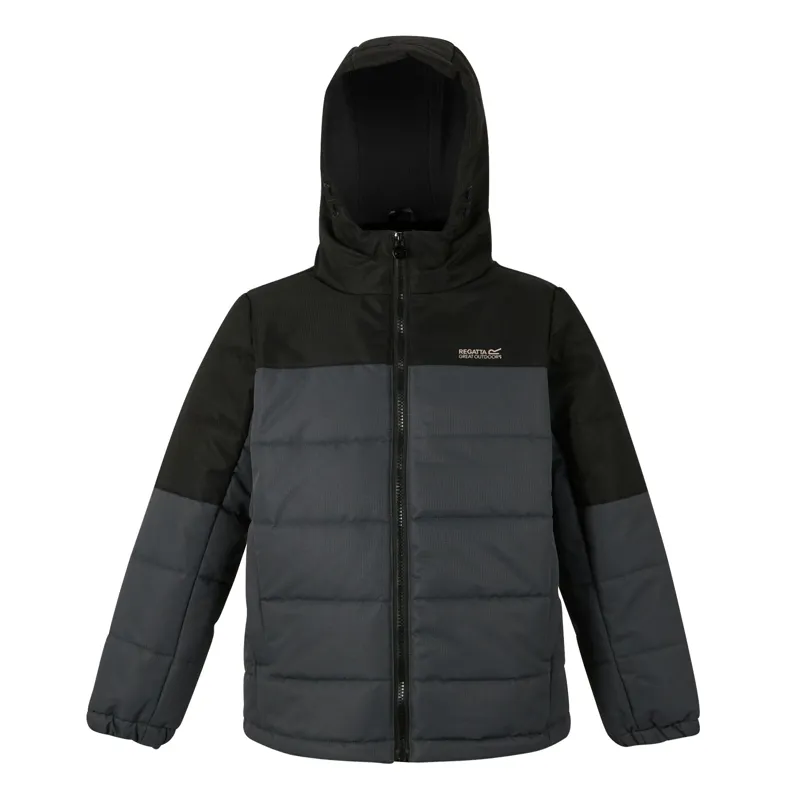 Regatta Kid's Lofthouse Insulated Jacket in Black/Seal Grey