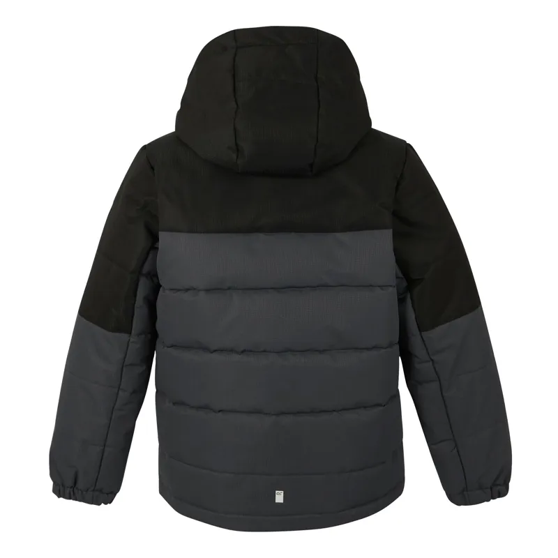 Regatta Kid's Lofthouse Insulated Jacket in Black/Seal Grey-2