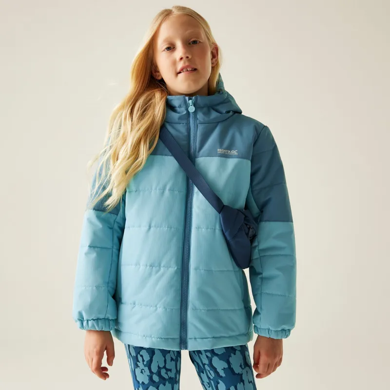 Regatta Kid's Lofthouse Insulated Jacket in Storm Blue/Nordic Blue-3