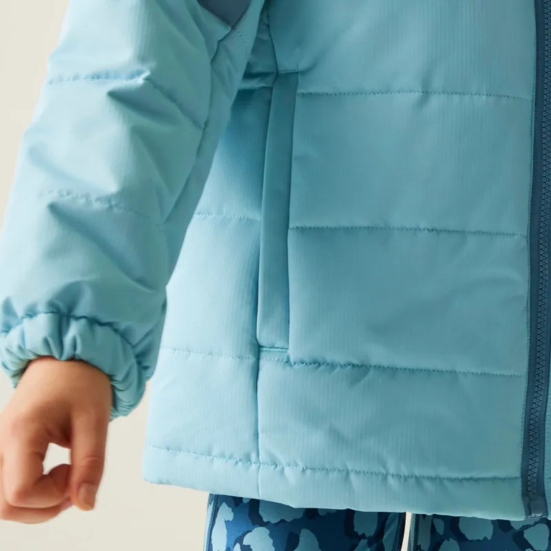 Regatta Kid's Lofthouse Insulated Jacket in Storm Blue/Nordic Blue-7