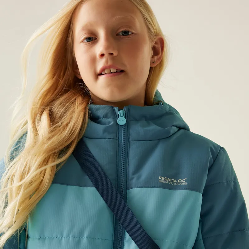 Regatta Kid's Lofthouse Insulated Jacket in Storm Blue/Nordic Blue-9