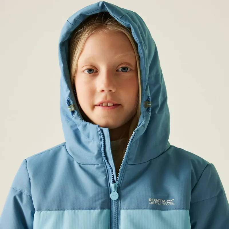 Regatta Kid's Lofthouse Insulated Jacket in Storm Blue/Nordic Blue-10