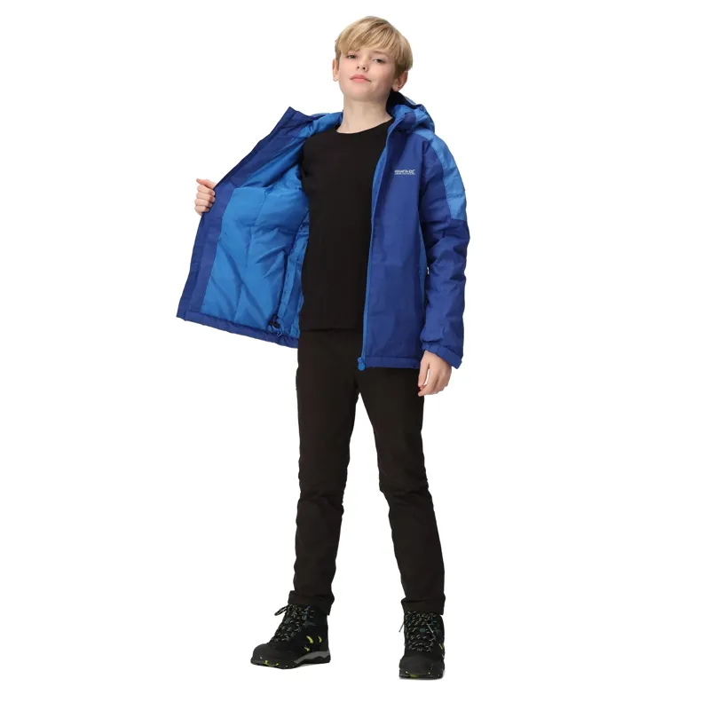 Regatta Kid's Hurdle IV Waterproof Insulated Jacket in New Royal/Strong Blue-4