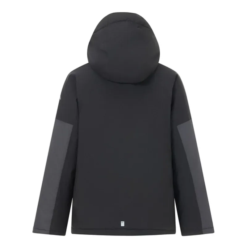 Regatta Kid's Hillain Warm Lined Jacket in Black/Ash-2