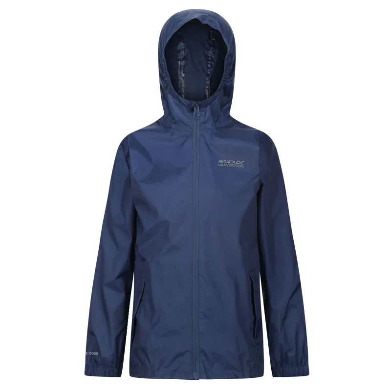 Regatta Kid's Pack It III Waterproof Jacket in Midnight 