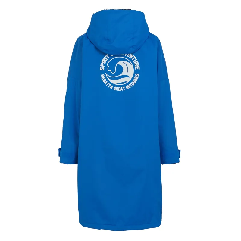 Regatta Junior Waterproof Changing Robe in Oxford Blue/Navy-1