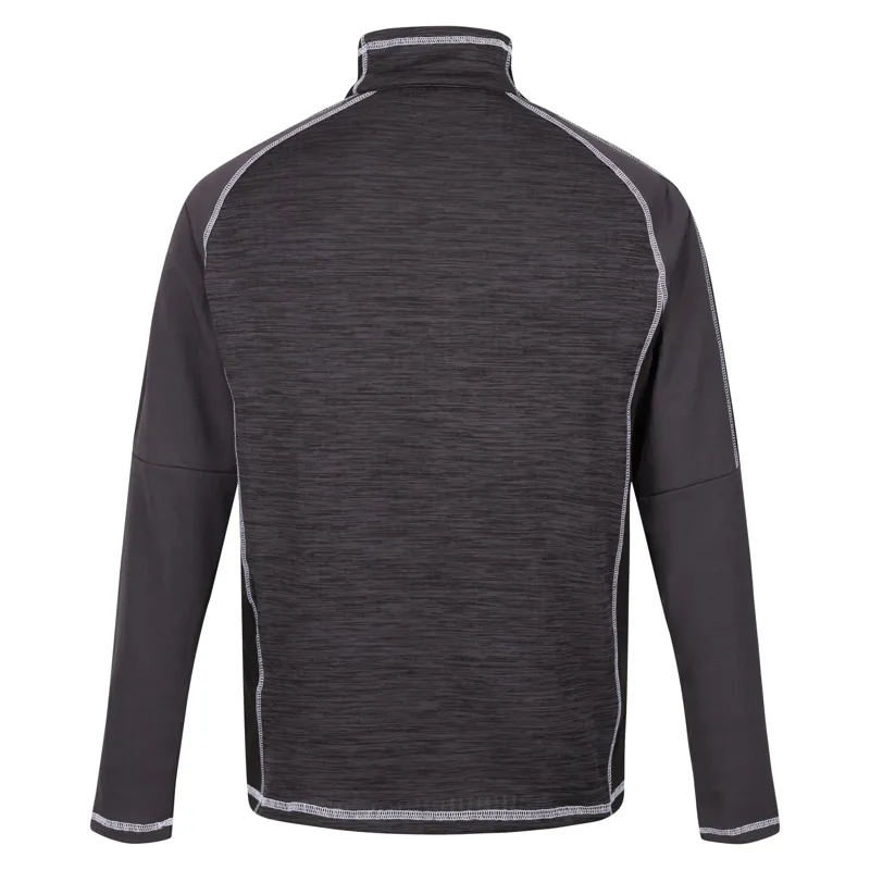 Regatta Men's Hepley Half Zip Lightweight Fleece in Ash/Black-2