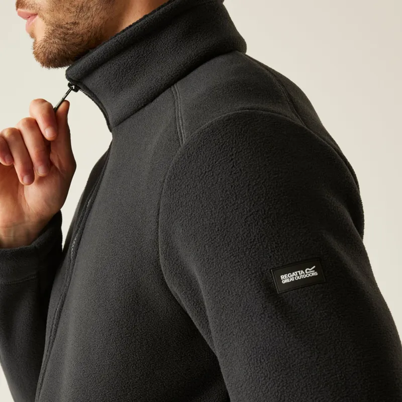 Regatta Men's Garrian II Full Zip Fleece in Ash/Black-7