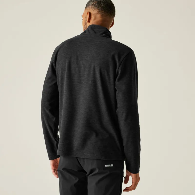 Regatta Men's Thompson Marl Half Zip Fleece in Ash-4