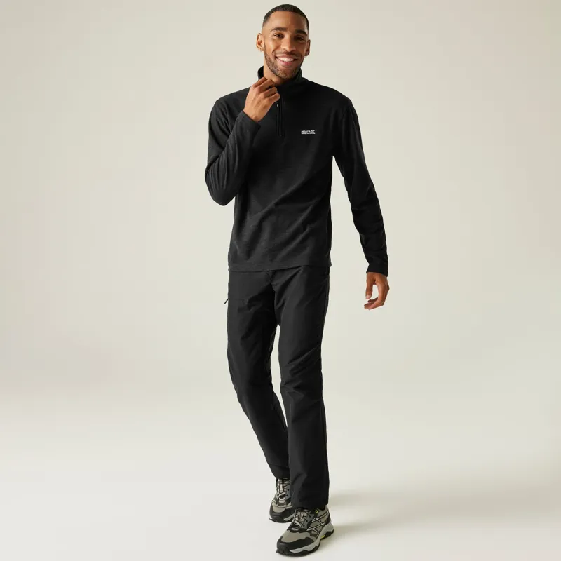 Regatta Men's Thompson Marl Half Zip Fleece in Ash-5