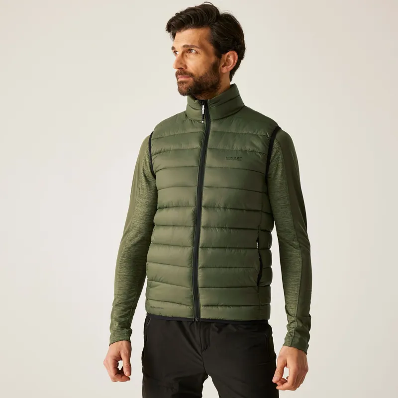 Regatta Men's Marizion Baffled Gilet in Olive Night-3