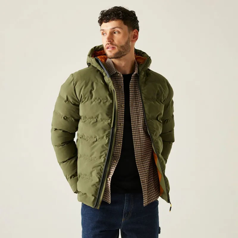 Regatta Men's Altoro Thermal Waterproof Jacket in Olive Night-3