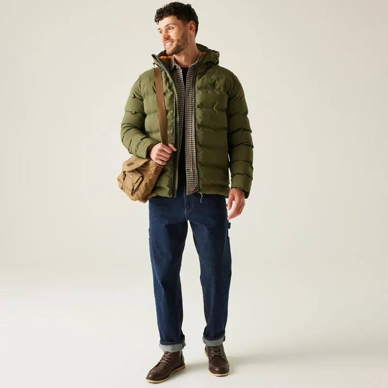Regatta Men's Altoro Thermal Waterproof Jacket in Olive Night-5