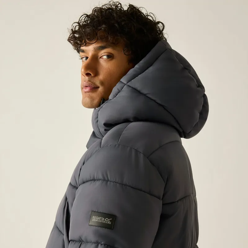 Regatta Men's Marek Longline Jacket in Iron-7