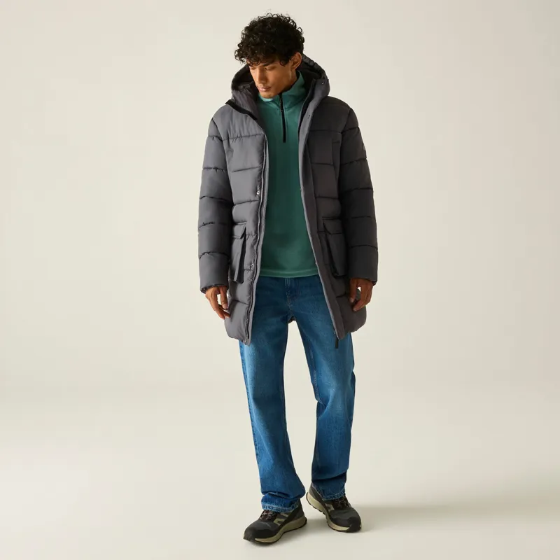 Regatta Men's Marek Longline Jacket in Iron-8