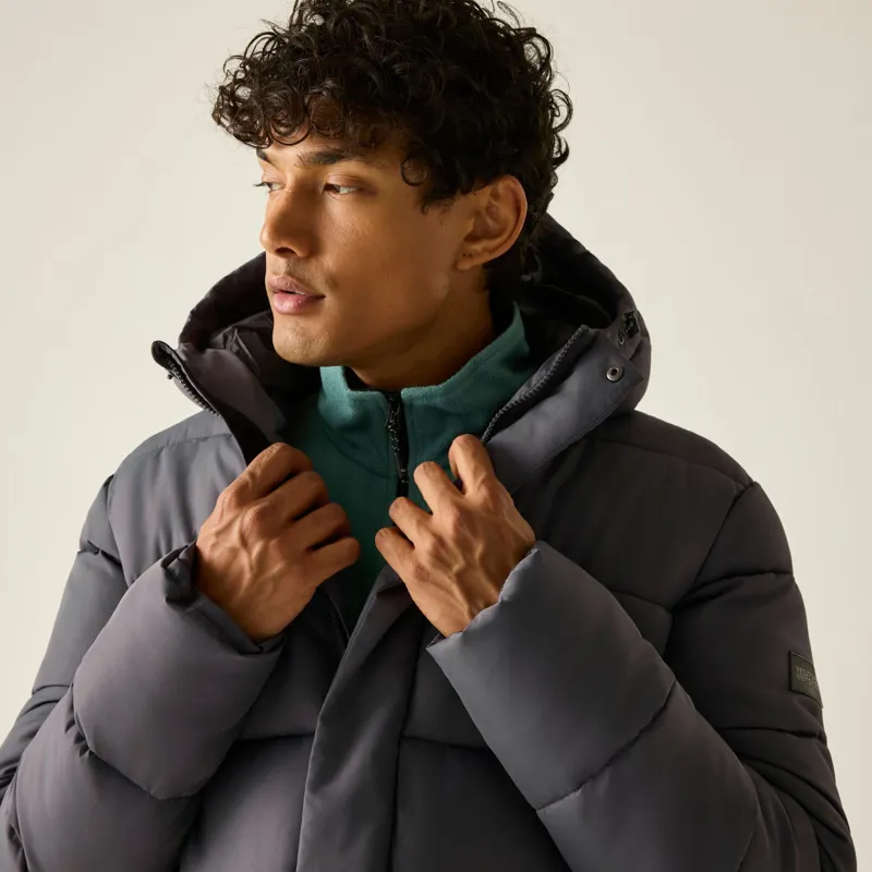 Regatta Men's Marek Longline Jacket in Iron-9
